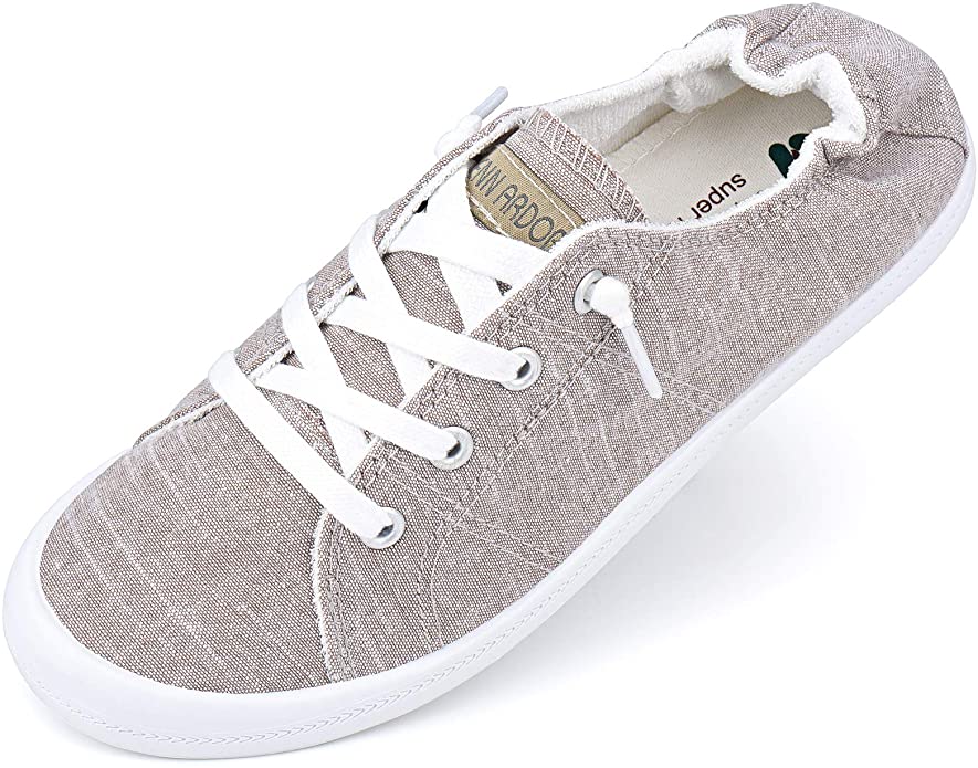 JENN ARDOR Canvas Sneakers Shoes for Women Low Tops Slip On Sneakers Casual Shoes Comfortable