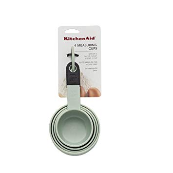 KitchenAid KE058OHPIA Classic Measuring Cups, Set of 4, Pistachio/Black