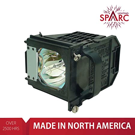 SpArc Lighting for Mitsubishi 915P061010 TV Lamp with Enclosure fits WD-57733 WD-57734 WD-57833 WD-65733 WD-65734 WD-65833 WD-73733 WD-73734 WD-73833 WD-C657 WD-Y577 WD-Y657