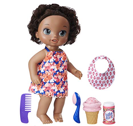 Baby Alive Magical Scoops Baby Doll (African American), Ages 3 and up