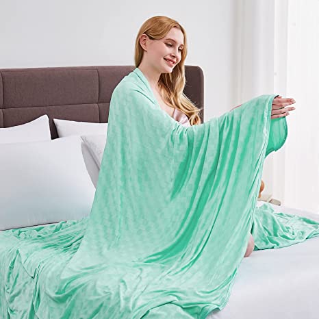 Topcee Cooling Blanket, Summer Cooling Blankets for Hot Sleepers, Arc-Chill Q-Max&gt;0.5 Cool Fiber, Oeko-TEX 100% Certified, Soft, Breathable, Double-Side Design Throw,Keep Cool for Adults Kids 60"x90"