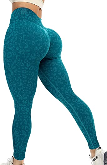 YEOREO Women Seamless Camo Leggings High Waisted Gym Yoga Pants