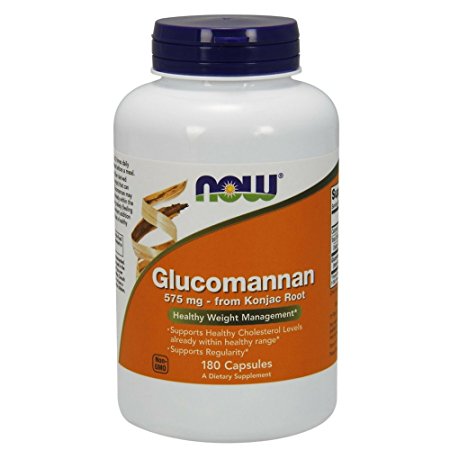 NOW Glucomannan 575 mg,180 Capsules