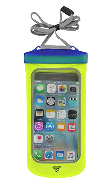 Seattle Sports E-Merse NeoX - iPhone X and Smaller Smartphone Waterproof Submersible Pouch Dry Bag Case, Blue Steel
