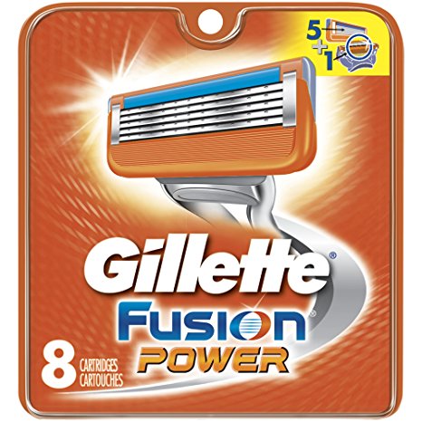 Gillette Fusion Power Men's Razor Blade Refills, 8 Count