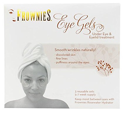 Frownies Eye Gels Under Eye & Eyelid Treatment -- 3 Reusable Patches - 2pc