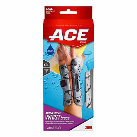Ace Active Wear Wrist Brace Left Hand, Large/X-Large