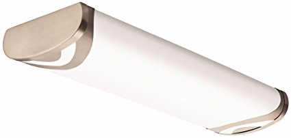 Lithonia Lighting Brushed Nickel 2-Ft Flush Mount, 4000K, 25W, 2100 Lumens