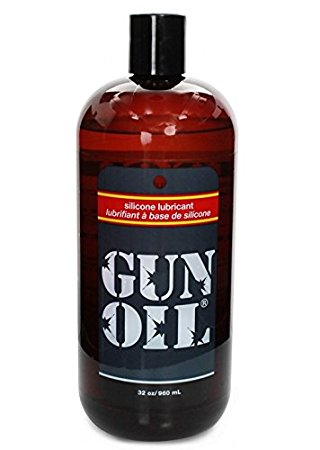 Gun Oil Silicone Based Personal Lubricant [Slick Silicone Formula] Size 32 Oz