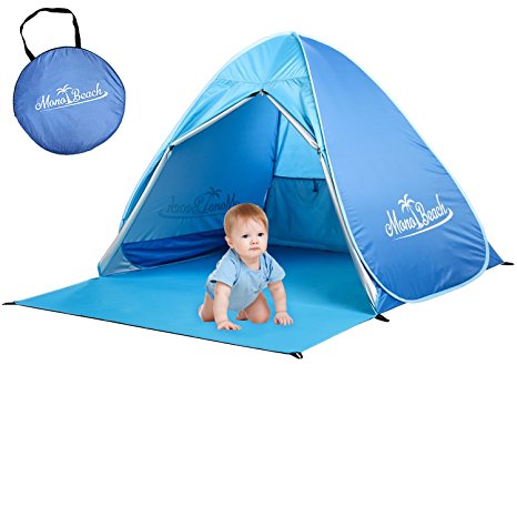 MonoBeach Baby Beach Tent Automatic Pop Up Shade Cabana Portable UV Sun Shelter