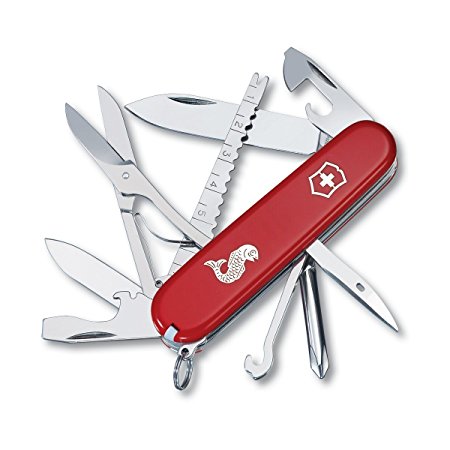 Victorinox Swiss Army Fisherman Pocket Knife (Red),One Size