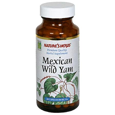 Nature's Herbs, Mexican Wild Yam, 100 Capsules - 2PC