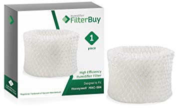 FilterBuy Honeywell HAC-504AW Compatible Humidifier Filter. Designed by to fit Honeywell HCM-600, HCM-710, HCM-300T & HCM-315T. Compare to Part # HAC-504AW/HAC-504.