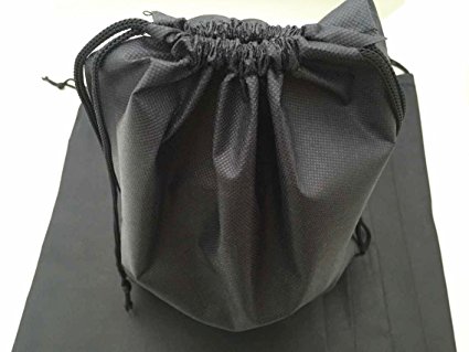 EN'DA Traveling Non-Woven Shoe Bags 12*15" (4, Black)
