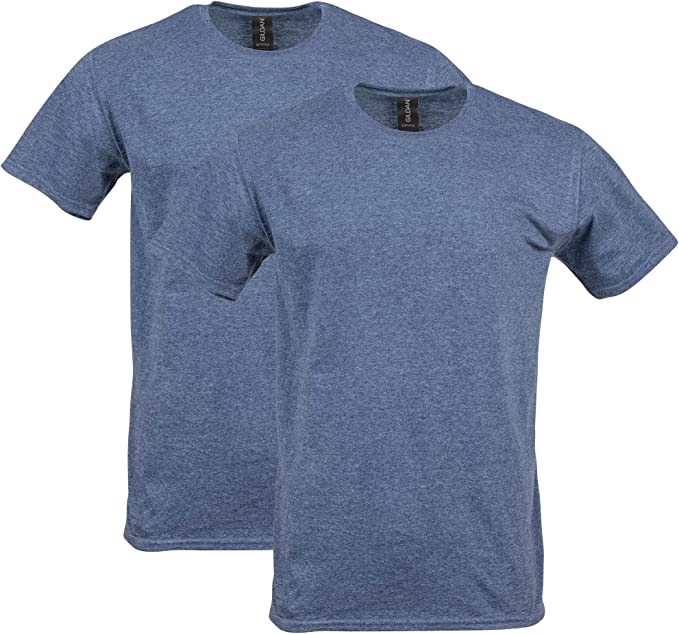 Gildan Men's Softstyle Cotton T-Shirt, Style G64000, 2-Pack