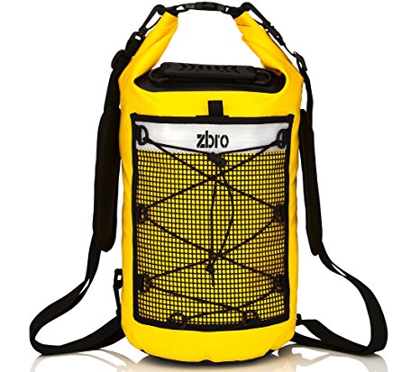 ZBRO Waterproof Dry Bag with 2 Pockets, Padded Straps and Reflective Stripe