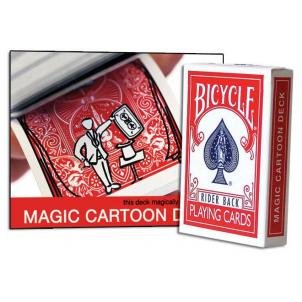 Magic Cartoon Deck Trick Bicycle Version from Magic Makers