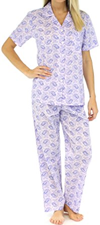 Sleepyheads Women's Sleepwear Cotton Short Sleeve Pajama PJ Set