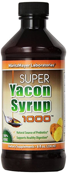 Yacon Syrup,100% Pure Raw All Natural Low Cal Natural Sweetener, 8 oz