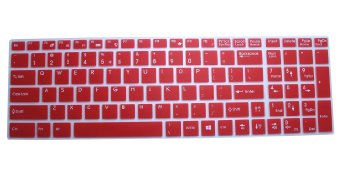 Ultra Thin Soft Silicone Keyboard Protector Cover Skin for MSI 16GA GT60 CR61 CX61 GE60 GE60H GE60PH GP60 GX60 GT60 GX60 CR70 GP70 GX70 GE70 GT70 Z70 GT780 GT780DX GT780DXR Gaming Laptop(if your "enter" key looks like "7", our skin can't fit) (Semi-Red)