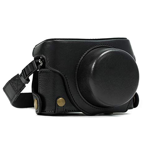 MegaGear Ever Ready Leather Camera Case Compatible with Panasonic Lumix DMC-LX100