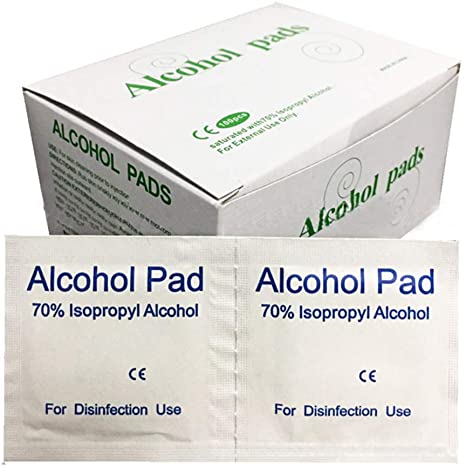 DragonPad Disposable Sterilization Medical Swabs Pads Wet Wipes Antiseptic Tissue 100 Tablets
