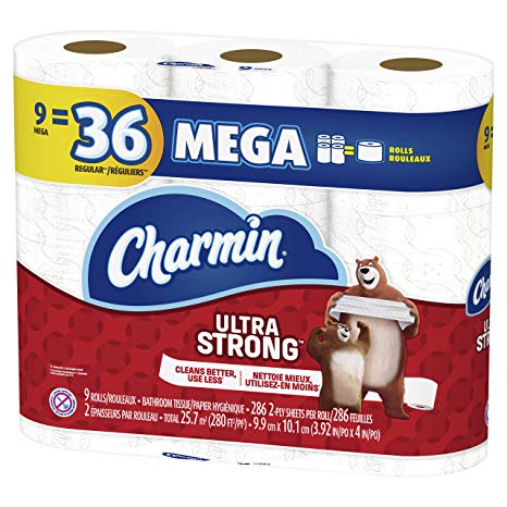 Charmin Ultra Strong Toilet Paper, 9 ct