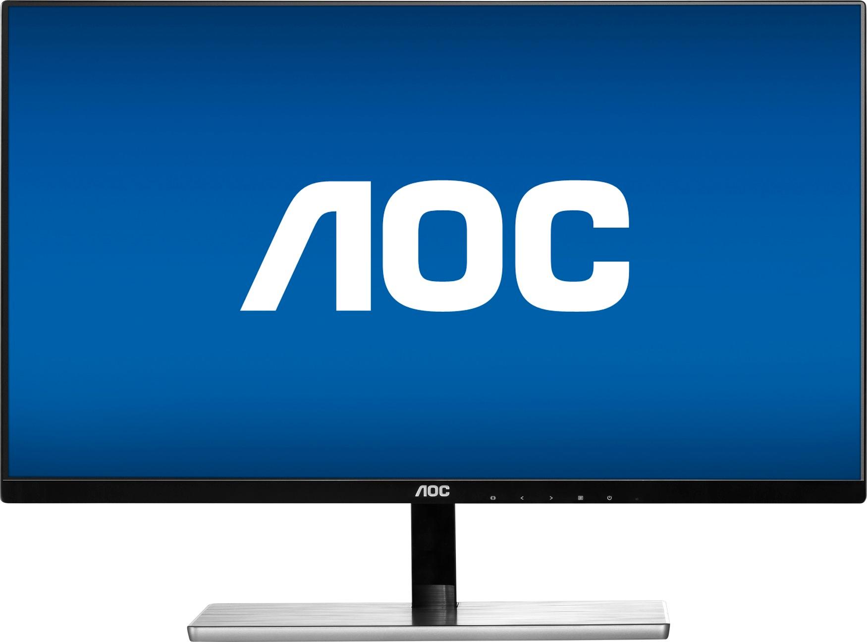 AOC - 21.5" IPS LED FHD Monitor - Black & silver