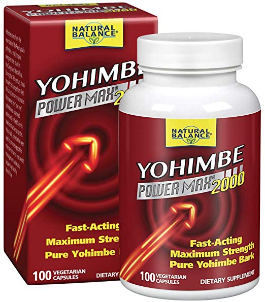 Natural Balance Yohimbe Power Max Bark Extract 2000 Mg Supplements, 100 Count