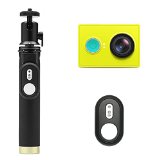 YI Action Camera Kit Camera Selfie Stick and Bluetooth Remote Official US Edition