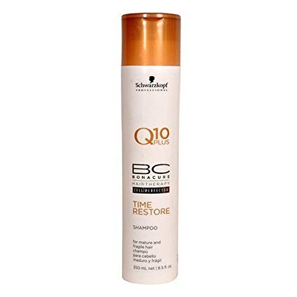 Schwarzkopf Professional Bonacure Q10 Plus Time Restore Shampoo for Mature and Fragile Hair 8.5 fl oz