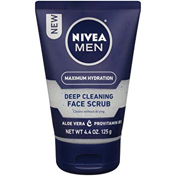 NIVEA Men Maximum Hydration Deep Cleaning Face Scrub 4.4 Ounce