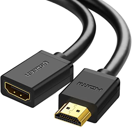 UGREEN HDMI Extension Cable 4K HDMI Extender Male to Female Compatible for Nintendo Switch, Xbox One S 360, PS5, PS4, Roku TV Stick, Blu Ray Player, PS3, Google Chromecast, Wii U, HDTV Laptop PC 6FT
