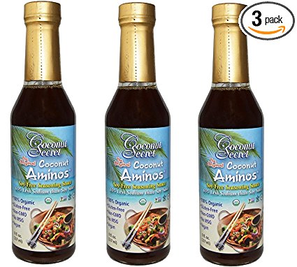 Coconut Secret Coconut Aminos Sauce Organic 8 oz (3 Pack)