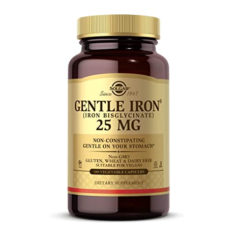 Solgar Gentle Iron Vegetable Capsule , 180 Count