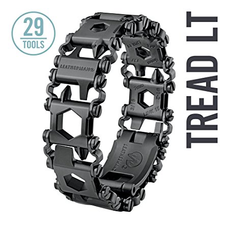 Leatherman - Tread LT Bracelet, The Smaller Travel Friendly Wearable Multitool, Black