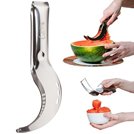 CutMe Watermelon Slicer - Watermelon Knife - Watermelon Cutter- For Mom & Dad - Easy Way To Cut Watermelon - It Is Easy To Get The Flesh Of The Watermelon Salad And Desserts
