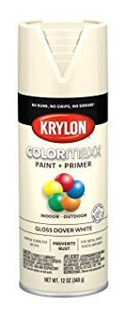 Krylon K05516007 COLORmaxx Spray Paint, Aerosol, Dover White