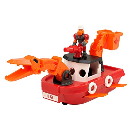 Educational Insights Dino Construction Company Rescue Crew—Blaze the Plesiosaurus Fire Boat