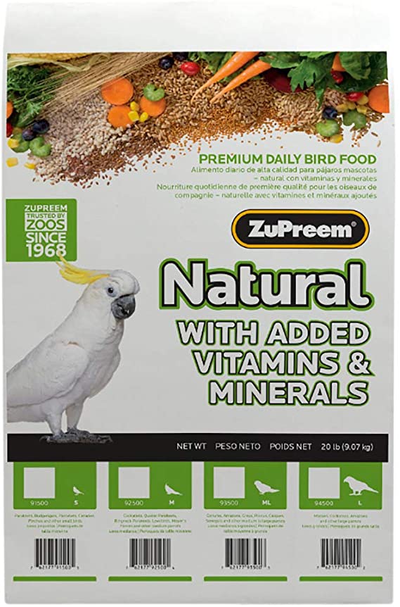 Zupreem Natural Bird Food For Large Birds
