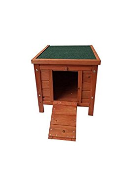 Small Wooden Bunny Rabbit Hutch-Guinea Pig House-Small Animal House Lovupet 0325 Light