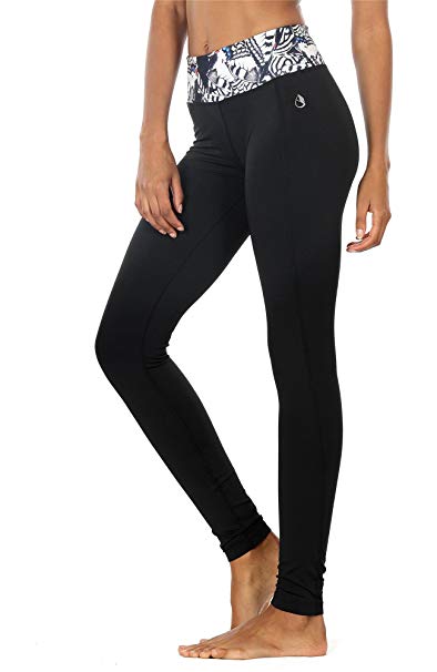 icyzone Activewear Women Running Trousers Yoga Workout Leggings Slim Fitted Tights