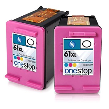 MX Brand for HP 61XL Color Inkjet Premium High Yield Ink Cartridge for HP 61 & HP 61XL - CH563WN, CH564WN (2 PACKS)
