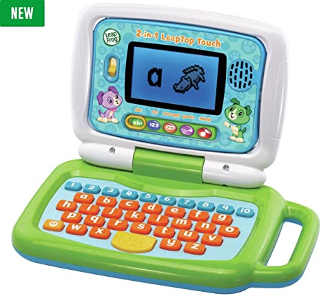 LeapFrog, Messages, Games, Music 2 in 1 Laptop Touch - Green