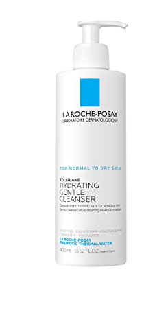 La Roche-Posay Toleriane Hydrating Gentle Face Wash Cleanser for Normal to Dry Sensitive Skin, 13.5 fl. oz.