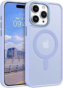 BENTOBEN for iPhone 15 Pro Max Phone Case,iPhone 15 Pro Max Magnetic Case [Compatible with MagSafe] Translucent Matte Shockproof Women Men Protective Case Cover for iPhone 15 Pro Max 6.7",Sky Blue