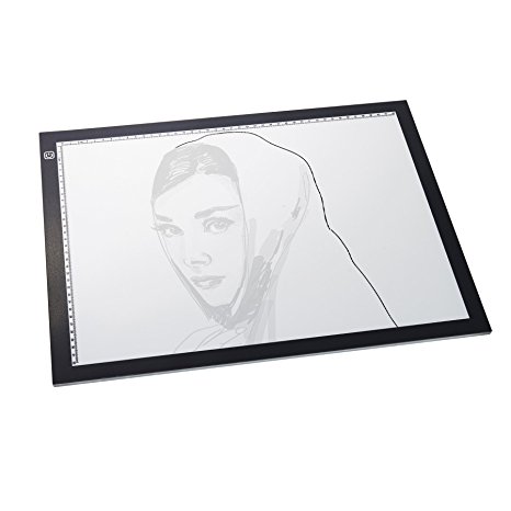 CO-Z Ultra-Thin 19" LED Artist Stencil Board Drawing Tracing Table Display Pad A3