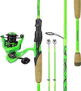 KastKing Zephyr Dual-tip Fishing Rod & Reel Combo, Dual Tips Section for Different Powers, IM6 Graphite 2Pc Blanks, KastFlex Technology, Rubber Cork Handle, Integrate Hook Keeper, 8 Models