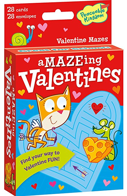 Peaceable Kingdom aMAZE-ing Valentine Maze Cards