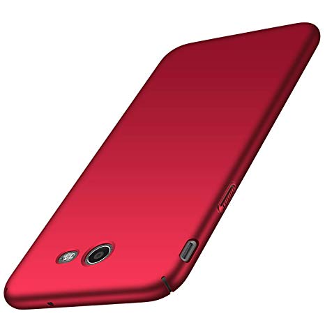 Tianyd Galaxy J7 2017 Case, J7 Prime, J7 Sky Pro, J7 Perx Case, [Ultra-Thin] Materials Ultra-Thin Protective Cover for Samsung Galaxy J7 V 2017 ( Smooth Red)
